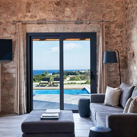 Luxury Rhodes Anissa Sea View Private Swimming Pool ヴィラ