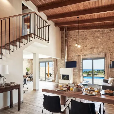 ヴィラ Luxury Rhodes Anissa Sea View Private Swimming Pool *