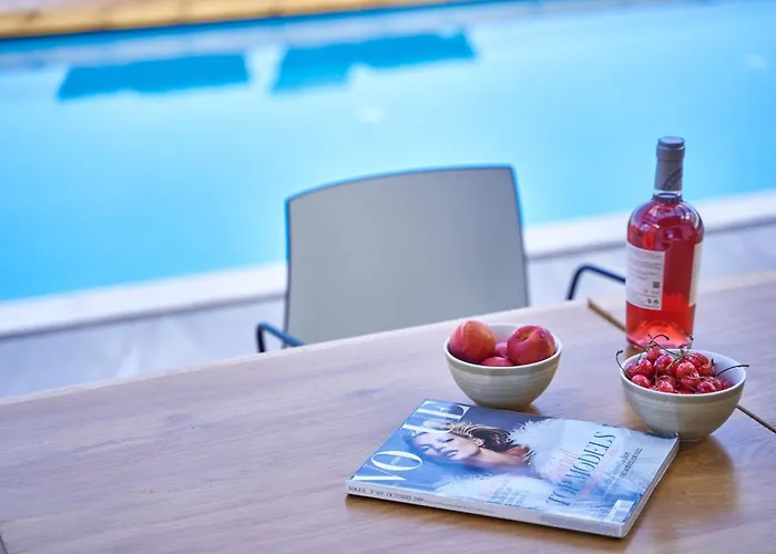 Villa Luxury Rhodes Anissa Sea View Private Swimming Pool