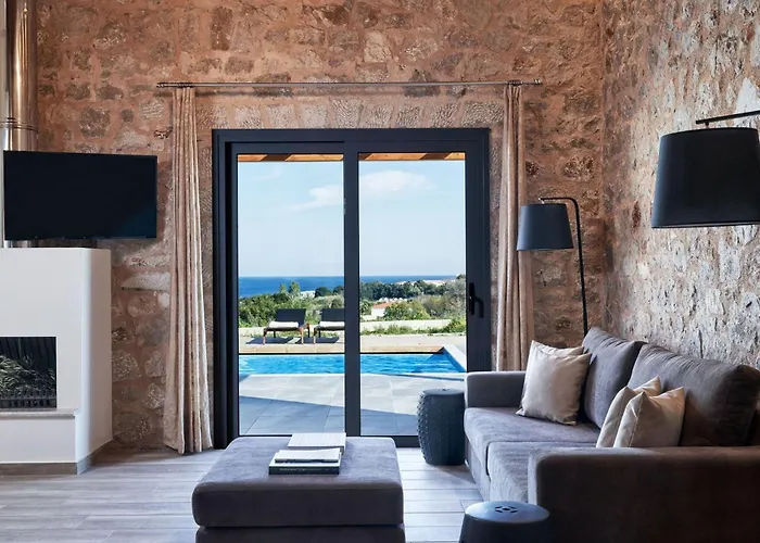 Luxury Rhodes Anissa Sea View Private Swimming Pool Villa